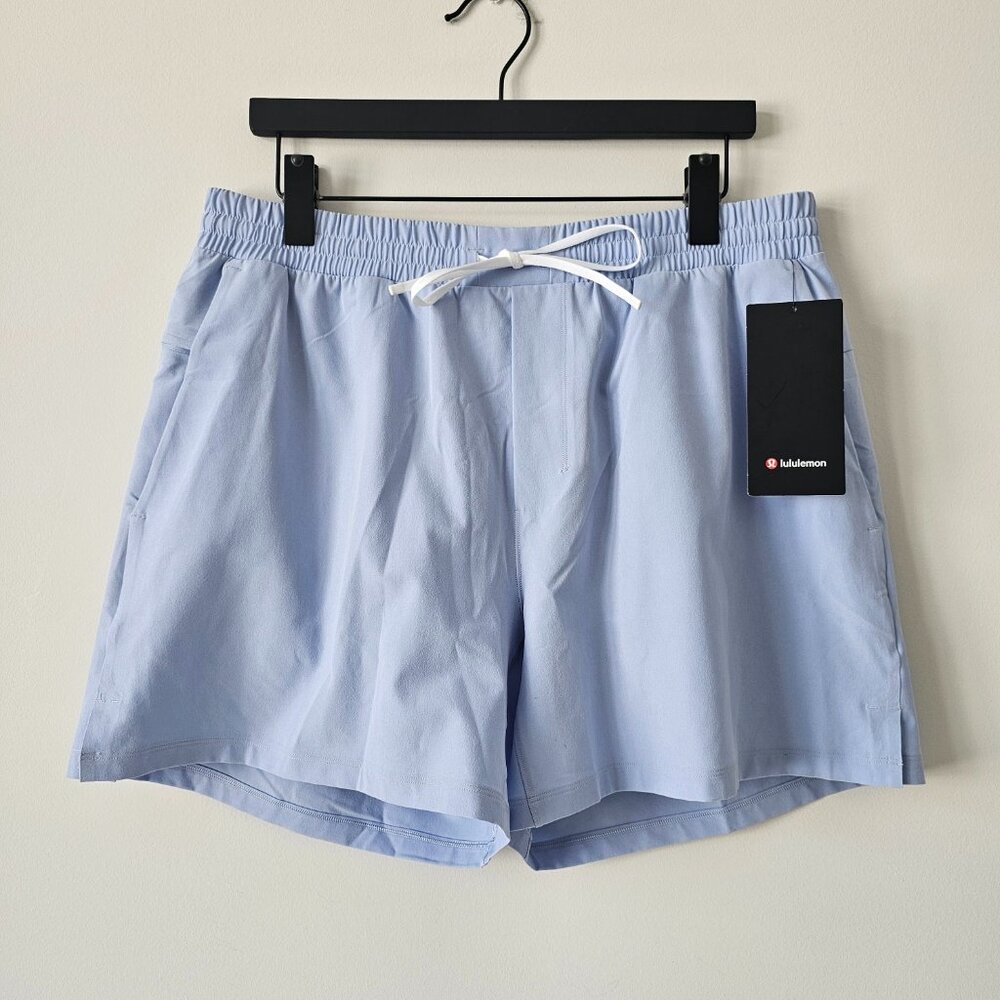 NWT LULULEMON BLEN Light Blue Pool Short 5" Lined Swim Men's XXL
